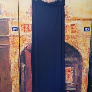 Long Navy Blue Skirt size large.